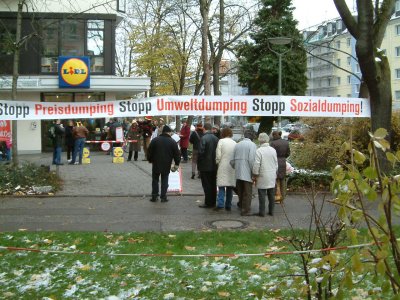 Großer Lidl-Protest