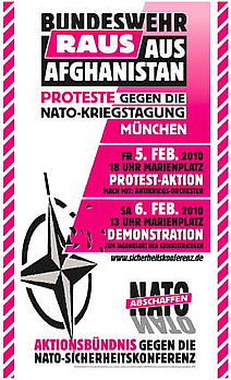 Plakat zur Siko-Mobilisierung