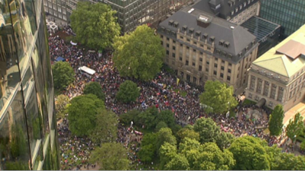 Occupy Erfurt - Aus dem Videostream von HR Online