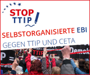 Selbstorganisierte Europäische Bürgerinitiative gegen TTIP & CETA unterschreiben!