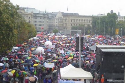 Demo Leipzig. Foto: Dominik Pietron