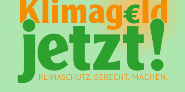 Logo der Kampagne "Klimageld jetzt!"