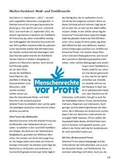 Factsheet Textilien