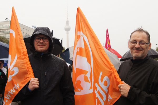 Demo Berlin. Foto: Stephanie Handtmann