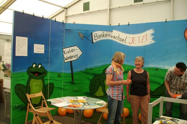 Infostand in Aktion