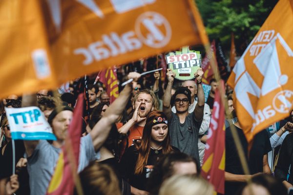 Demo Hamburg. Foto: Sascha Niethammer