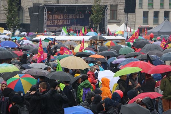 Demo Leipzig. Foto: Dominik Pietron