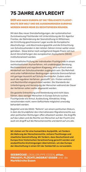 75 Jahre Asylrecht!