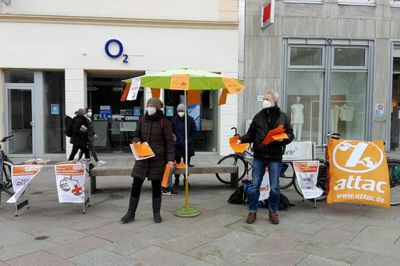 Infostand in Göttingen