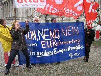 Lissabon EU-Reformvertrag Banner