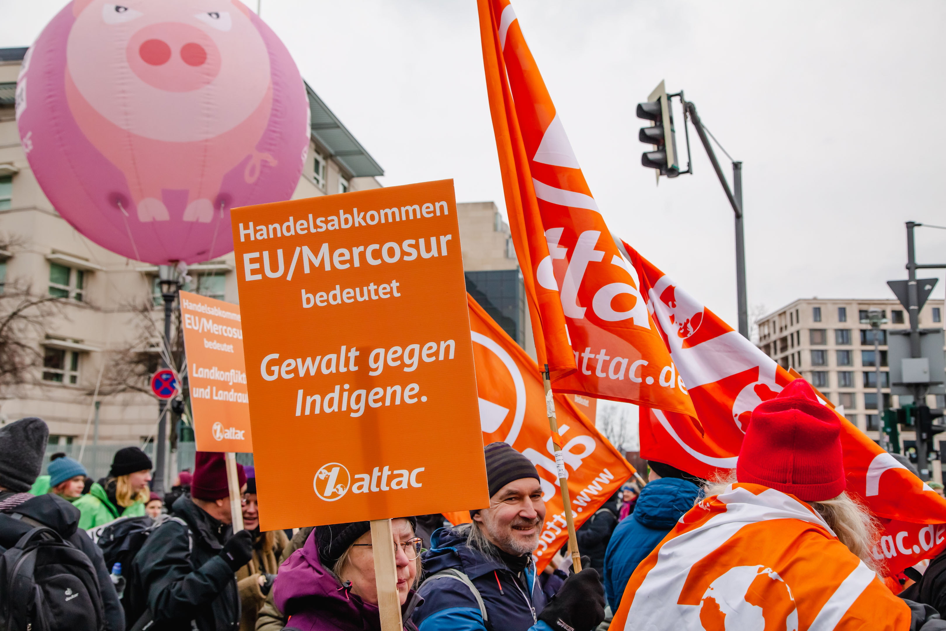 Wir haben es satt Demo 2023 - Attac Deutschland - www.attac.de
