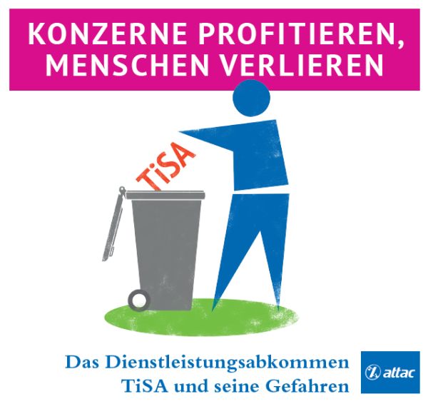 TiSA-Flyer im Attac Webshop